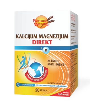 NW KALCIJUM MAGNEZIJUM DIREKT +D vitamin kesice a'20