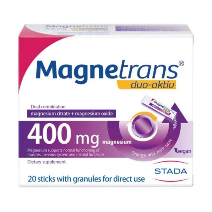 Magnetrans duo-aktiv, 400mg, 20 kesica