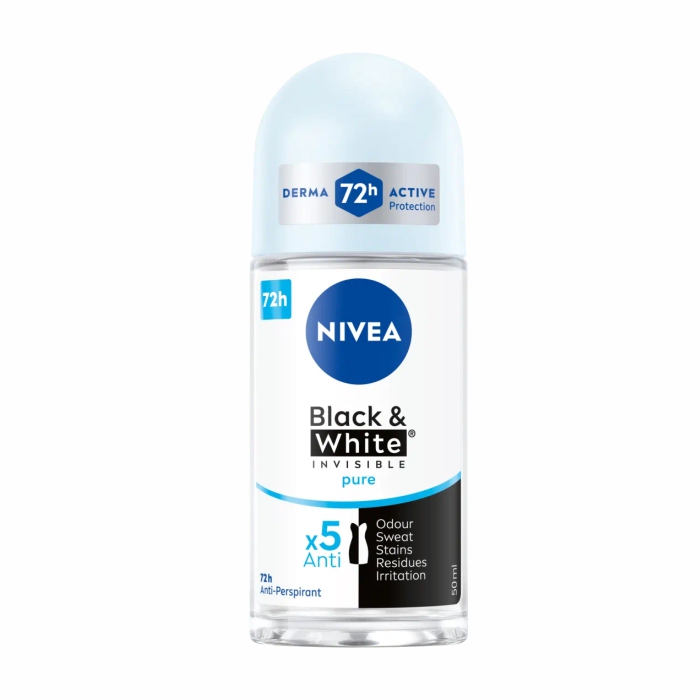 Nivea Deo Roll On 50ml Black & White Invisible Fresh