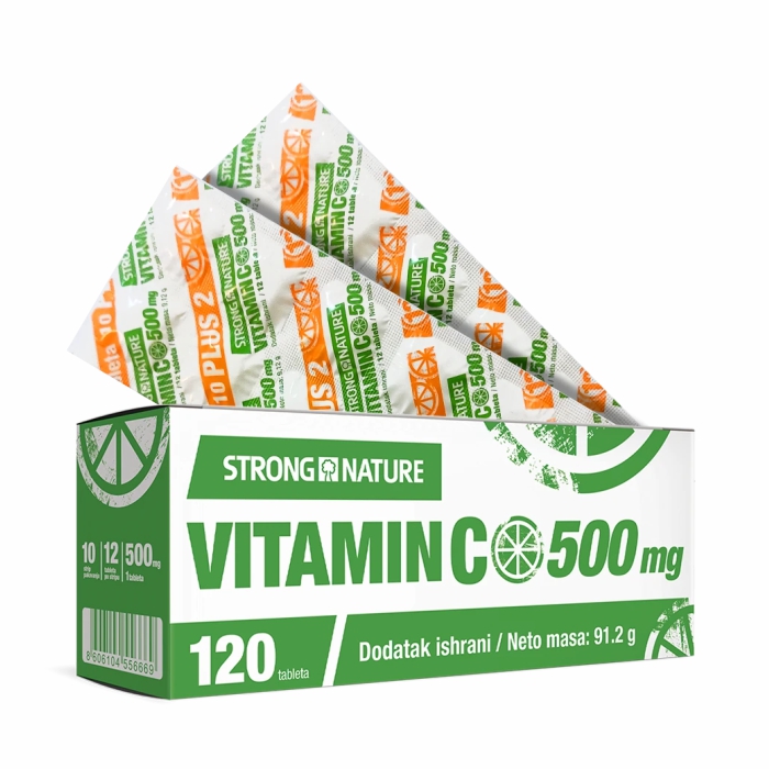 Strong Nature Vitamin C 500mg 120 tabl