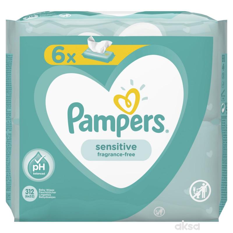 PAMPERS MAR.VL.SENSITIV 6X52