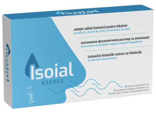 Isoial rastvor za inhalaciju 5 ml,15 ampula