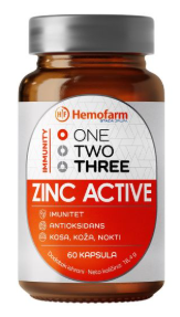 One Two Three Zinc Active, 60 kapsula 
