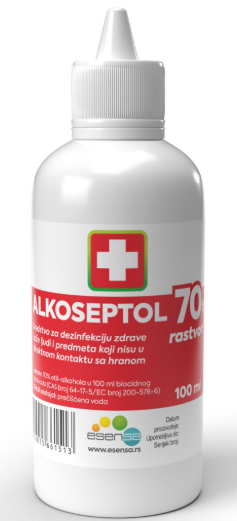 Alkohol 70% 100 ml Biocid Zorka