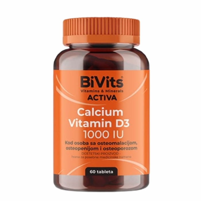 Bivits Activa Kalcijum+Vitamin D3 60 tableta