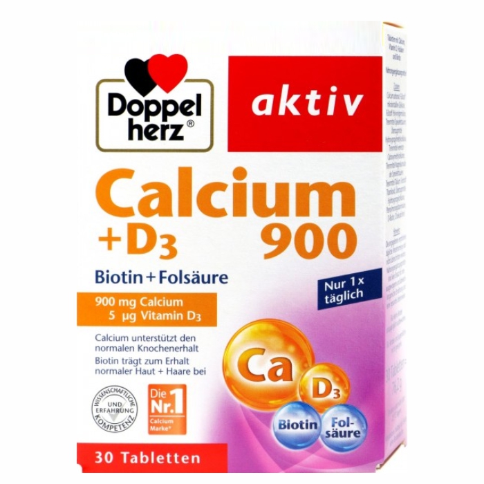 DOPPELHERZ CA900+D3+BIOTIN a30