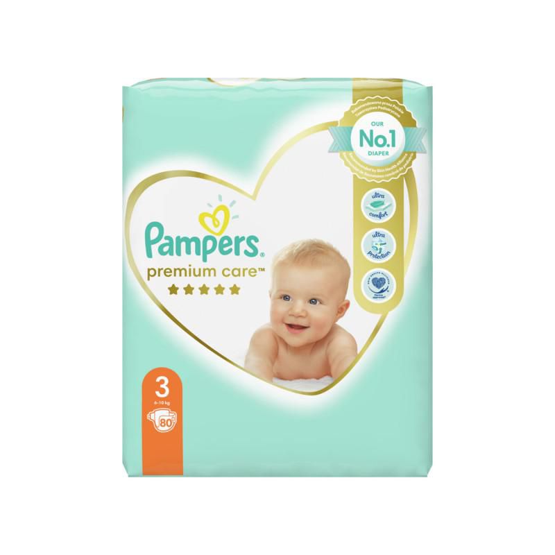 Pampers pelene premium care JP 3 midi 6-10kg 80 komada