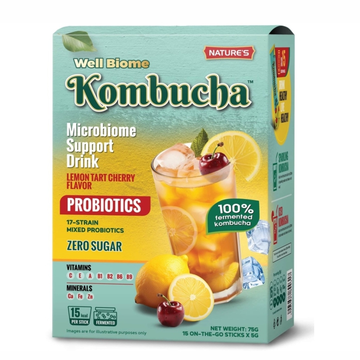 Well Biome Kombuha limun/ visnja,15 kesica 75gr
