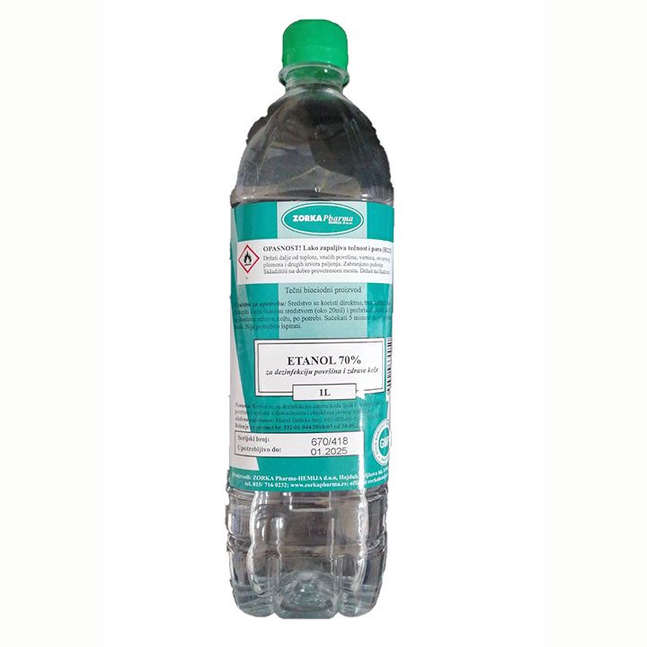 Alkohol 1 l, 70% Zorka