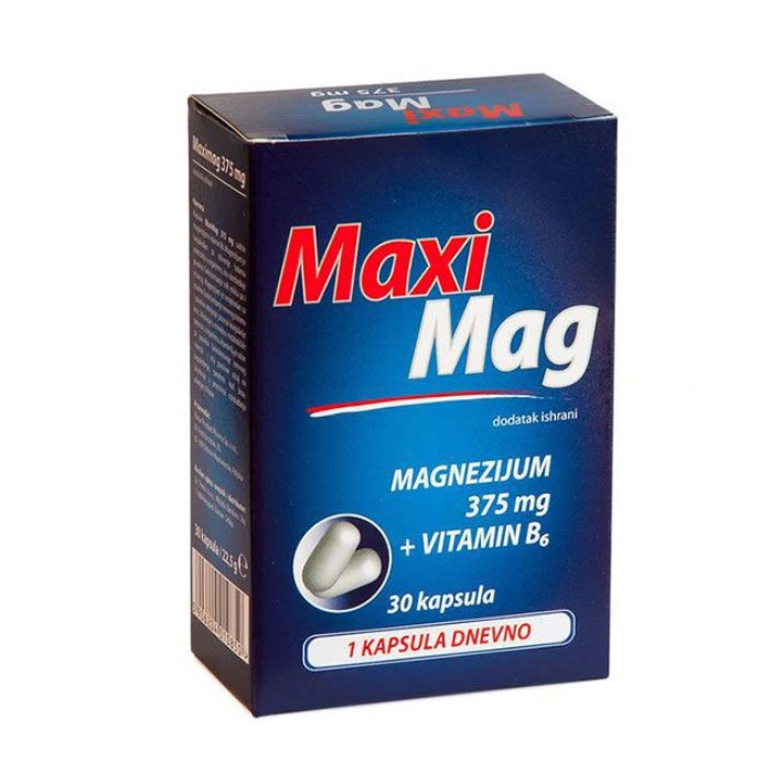 Maxi Mag 375mg, 30 kapsula