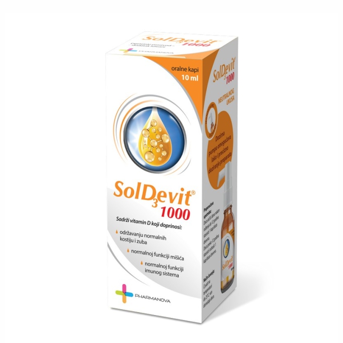 Soldevit 1000 oralne kapi, 10ml