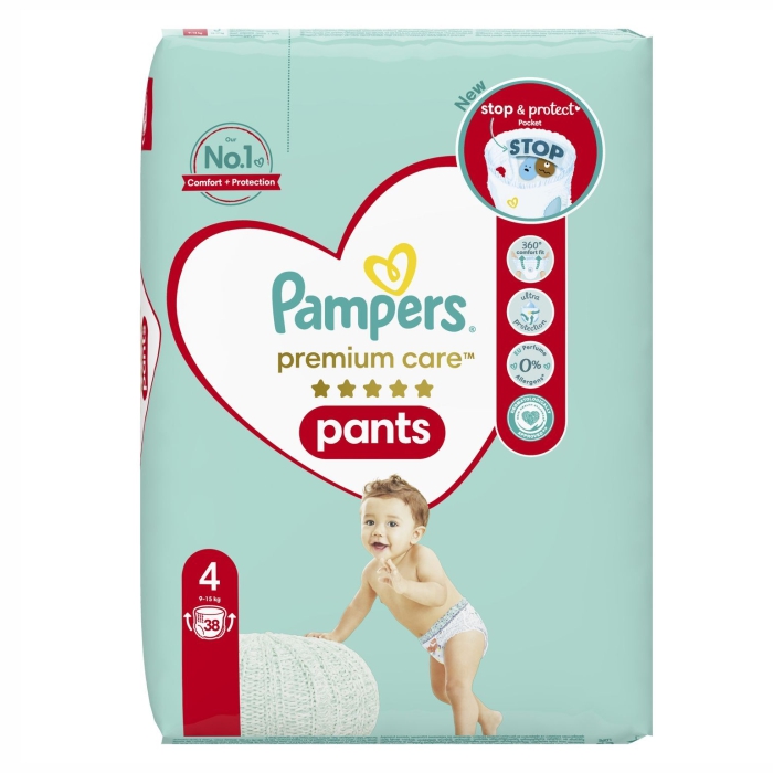 Pampers pants premium VP 4 maxi 9-15kg 38 komada