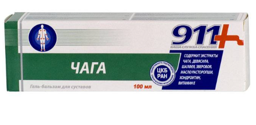 911 Čaga gel-melem za zglobove, 100 ml