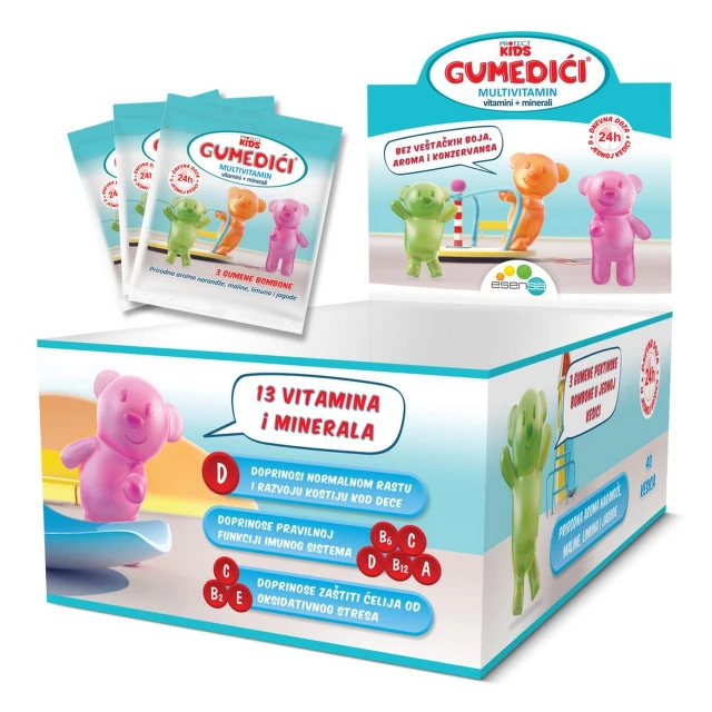 GUMEDICI MULTIVITAMINI I MINERALI 40X3