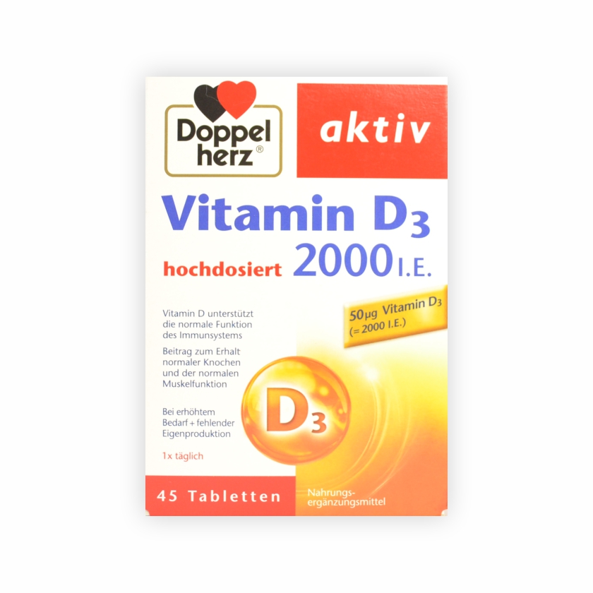 Doppelherz Aktiv vitamin D3 2000IU 45 tableta