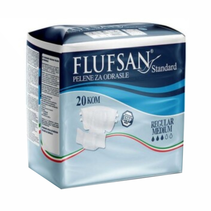 FLUFSAN Standard pelene/odrasli Medium a'20 <70kg