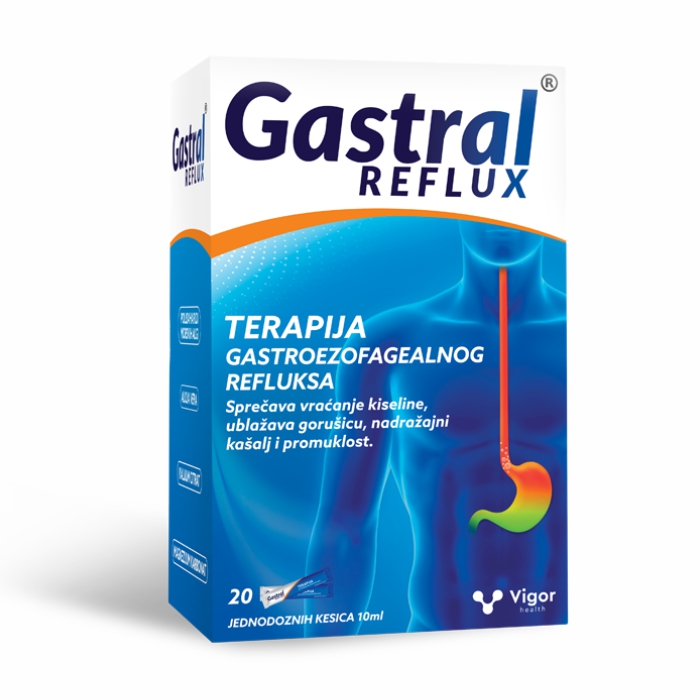 Gastral Reflux oralna suspenzija, 20 kesica