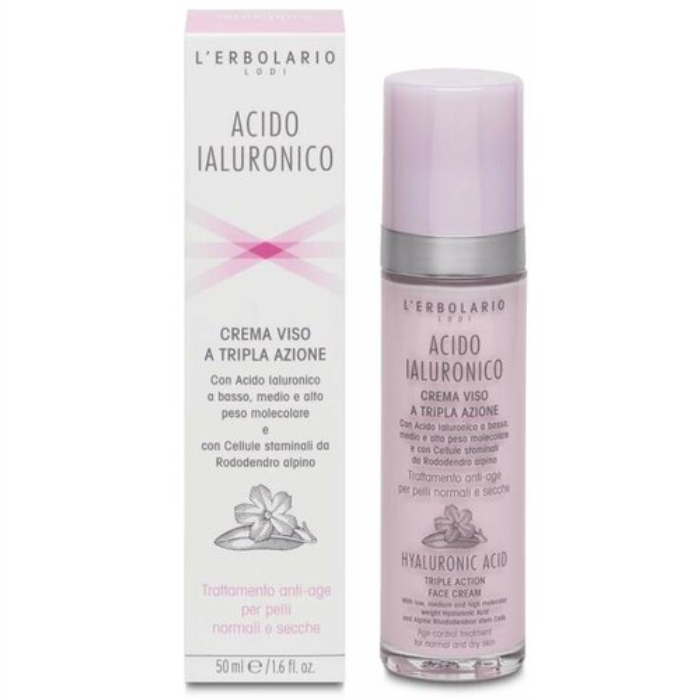 LERBOLARIO acido laluronico krema za lice, za normalnu i suvu kozu 50ml