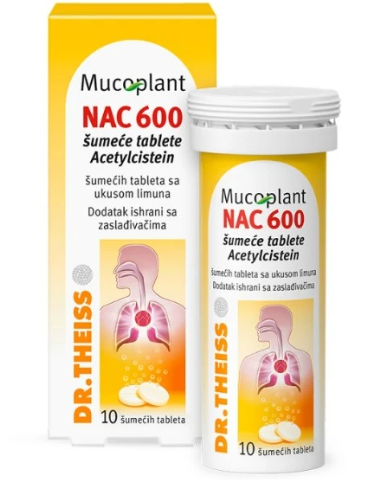 Mucoplant NAC šumeće tablete limun A10