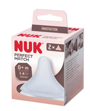 NUK CUCLA SILIKONPERFECT MATCH S 2/1