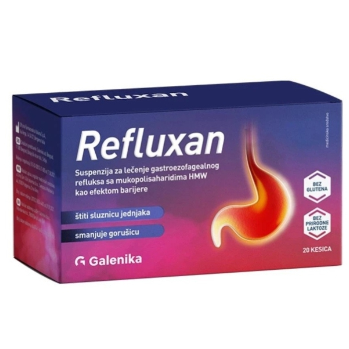 Refluxan oralna suspenzija. 15ml, 20 kesica