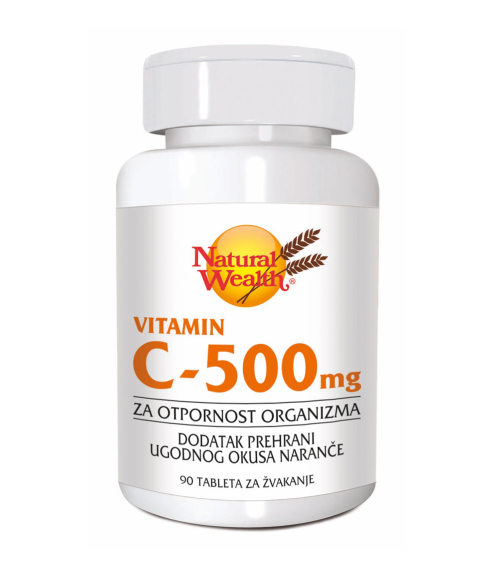 Natural WealthC-500mg za žvakanje, 90 tableta