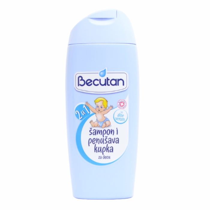 BECUTAN 2u1 kupka i šampon 200mL za decu