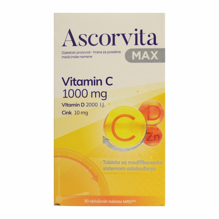 Ascorvita Max, 30 tableta