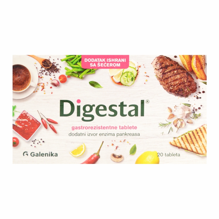 Digestal gastrorezistentna tableta, 20 tableta