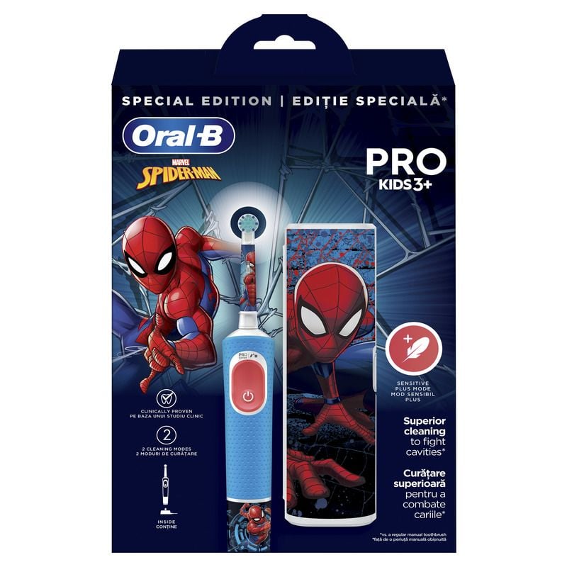 ORAL-B ELEKTRICNA CETKICA VITALITY PRO SPIDERMAN