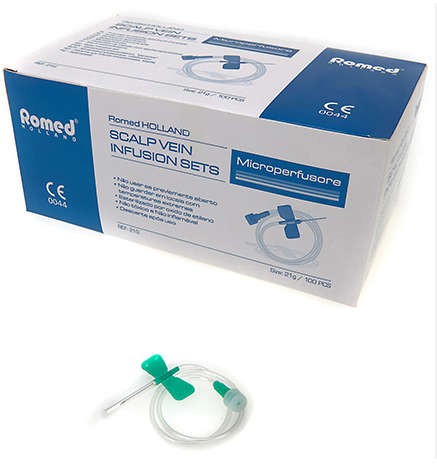 Romed Baby set za infuziju 23 G, plavi, 100 komada