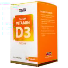 Dacom Vitamin D3 2000IU, 30 kapsula