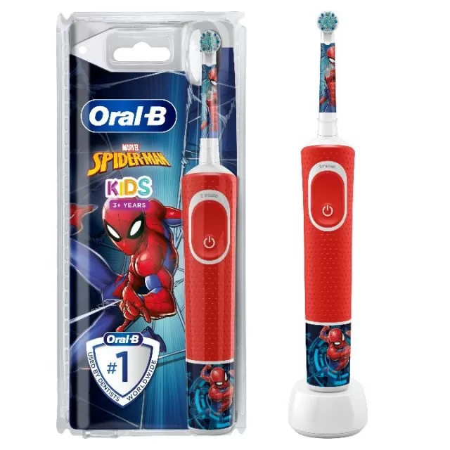 Oral-B Vitality D100 Kids Spider-Man električna četkica za zube sa putnom futrolom