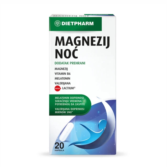 Dietpharm Magnezijum Noć, 10 kapsula