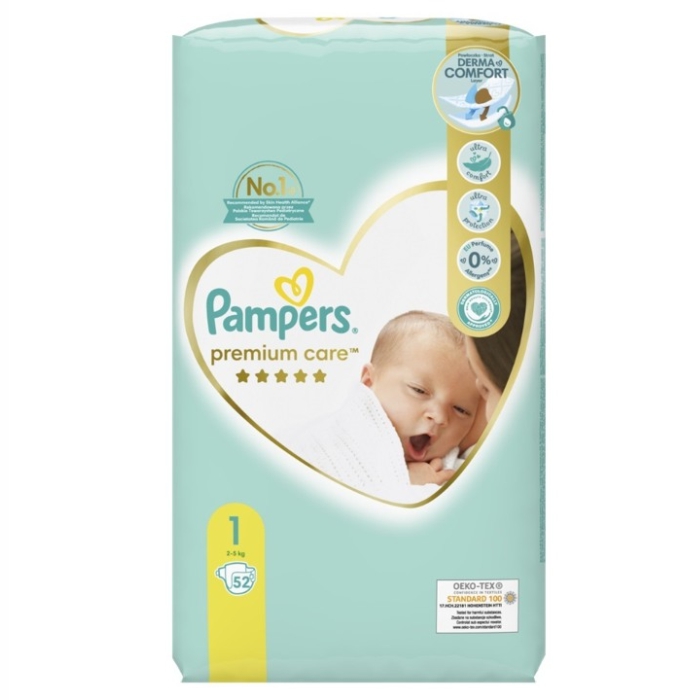 PAMPERS PREMIUM 1 2-5 kg  A52