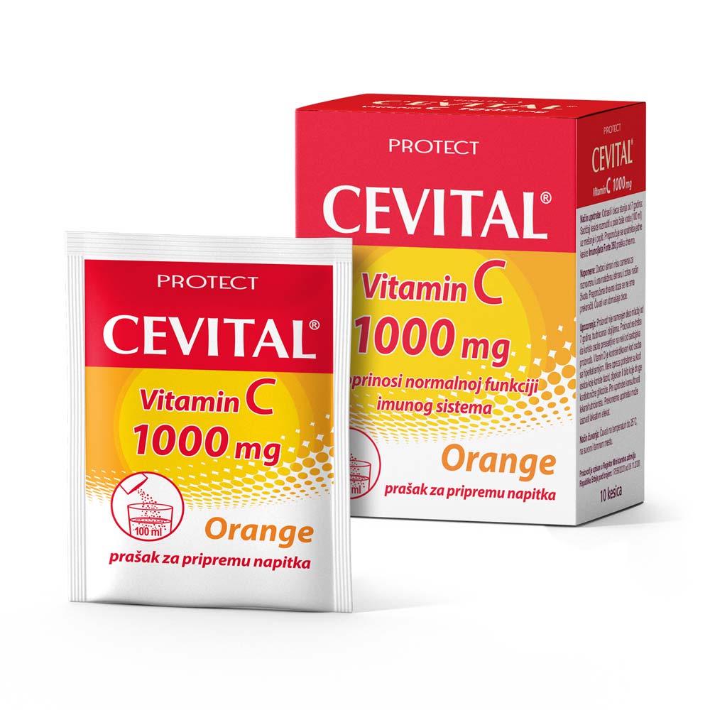 CEVITAL VIT C 1000MG PRASAK 10X4G