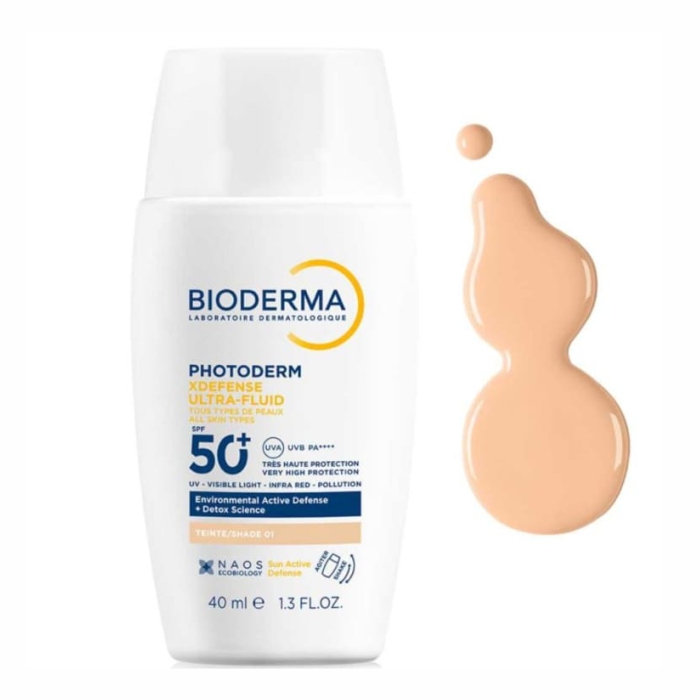 Bioderma Photoderm XDefense ultrafluid SPF 50+ 40 ml, nijansa 01