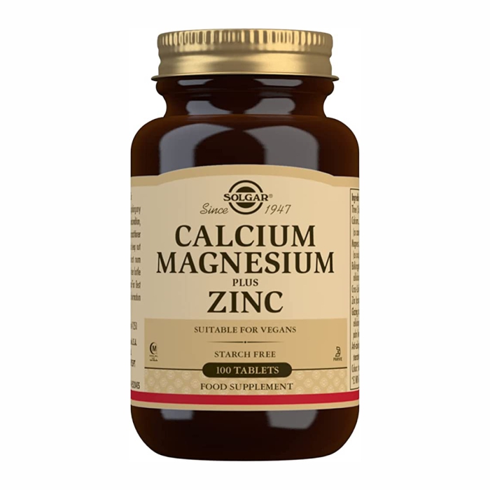 SOLGAR CALCIUM, MAGNESIUM + ZINC tabl. a'100
