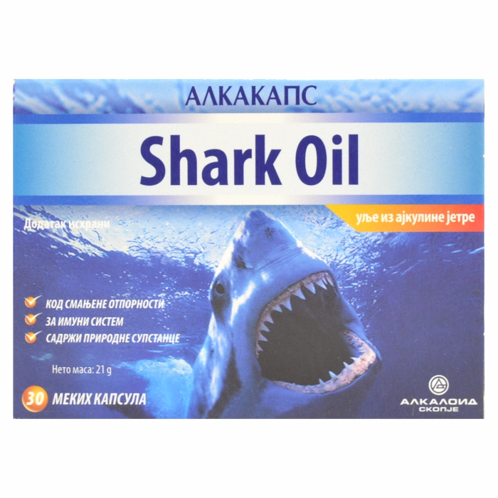 Alkakaps Shark Oil 500mg, 30 kapsula