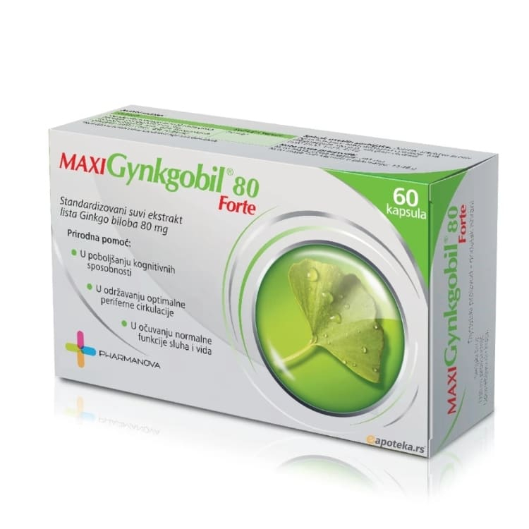 Gynkgobil Maxi Forte 80mg, 60 kapsula