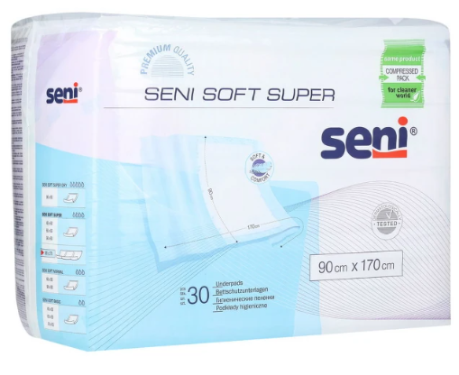 SENI Soft Super podmetač za krevet 30x(90cm x 170cm)