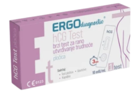 Ergo Diagnostics test za trudnoću pločica, 1 komad