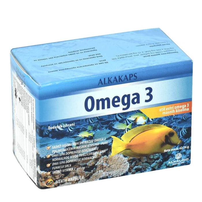 Alkakaps Omega 3 500mg, 60 kapsula