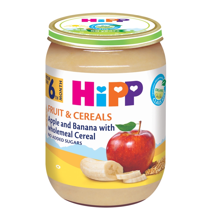 HIPP Voće Jabuka, banana, integralne žitarice 190g
