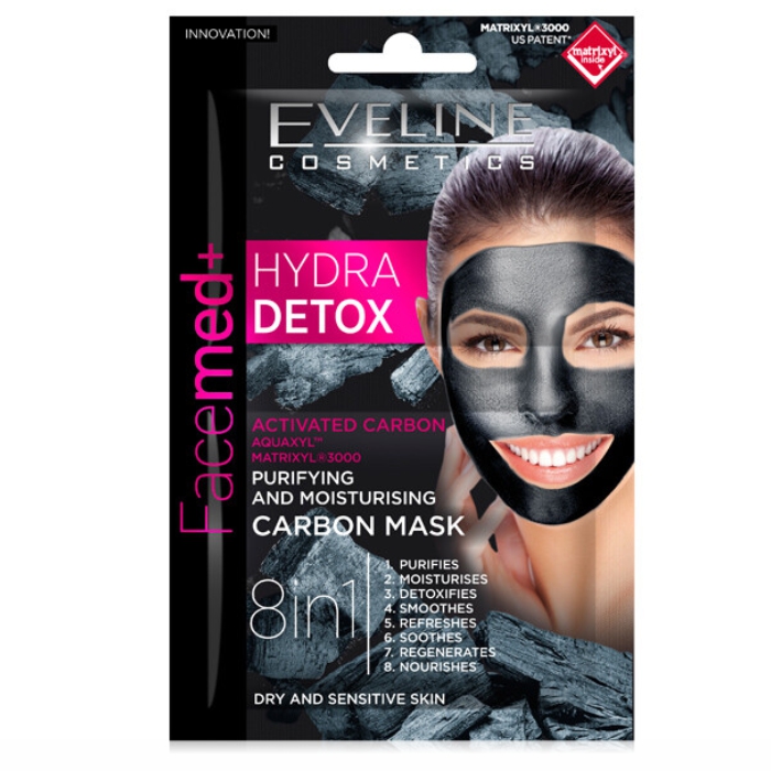 Eveline FACEMED PURIFYING Face mask 2x5ml Hidra Detox