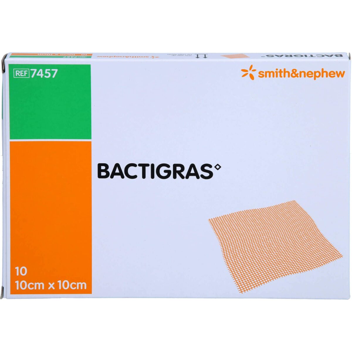 KOMPRESA BACTIGRAS 10X10CM A10 PAK.