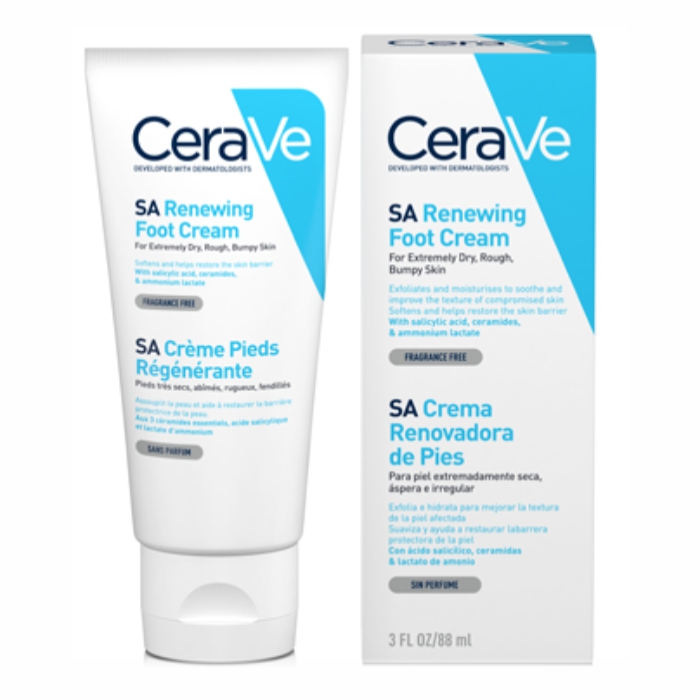 CeraVe SA obnavljajuća krema za stopala za ekstremno suvugrubu neravnu kožu 88ml
