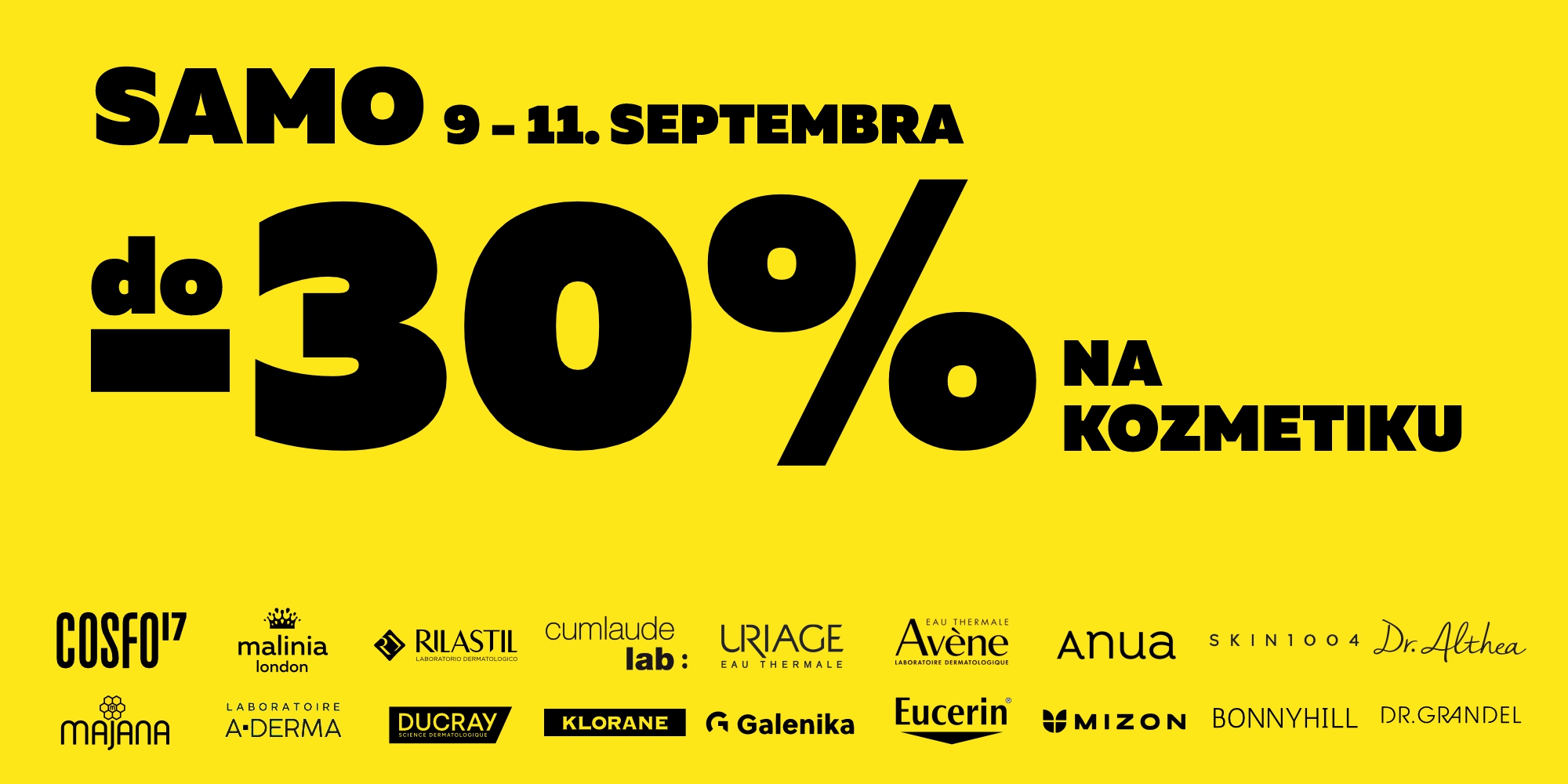 Do 30% popusta na kozmetiku.