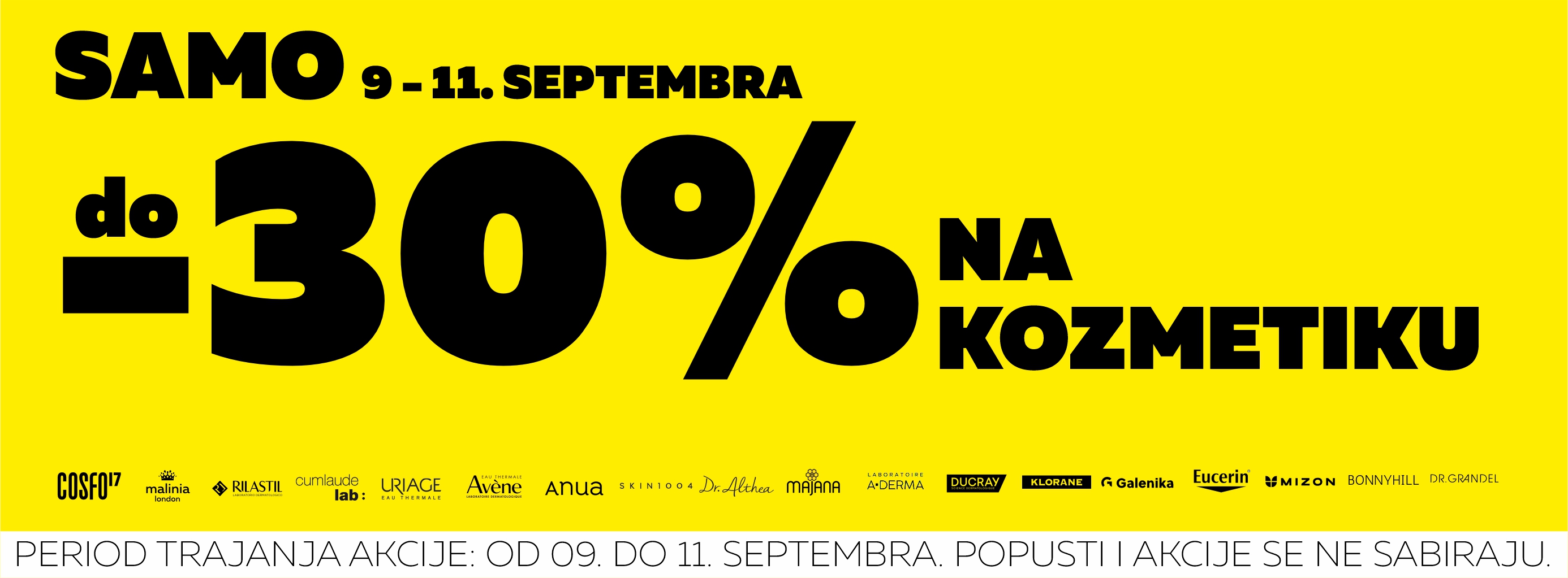 Do 30% popusta na kozmetiku.